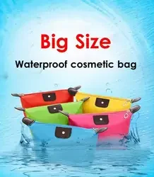 Free Shipping Hot Portable Dumpling Makeup Bag Lady Travel Cosmetic Bag Nylon Waterproof Hobos Beautician Make up Storage Bag Or