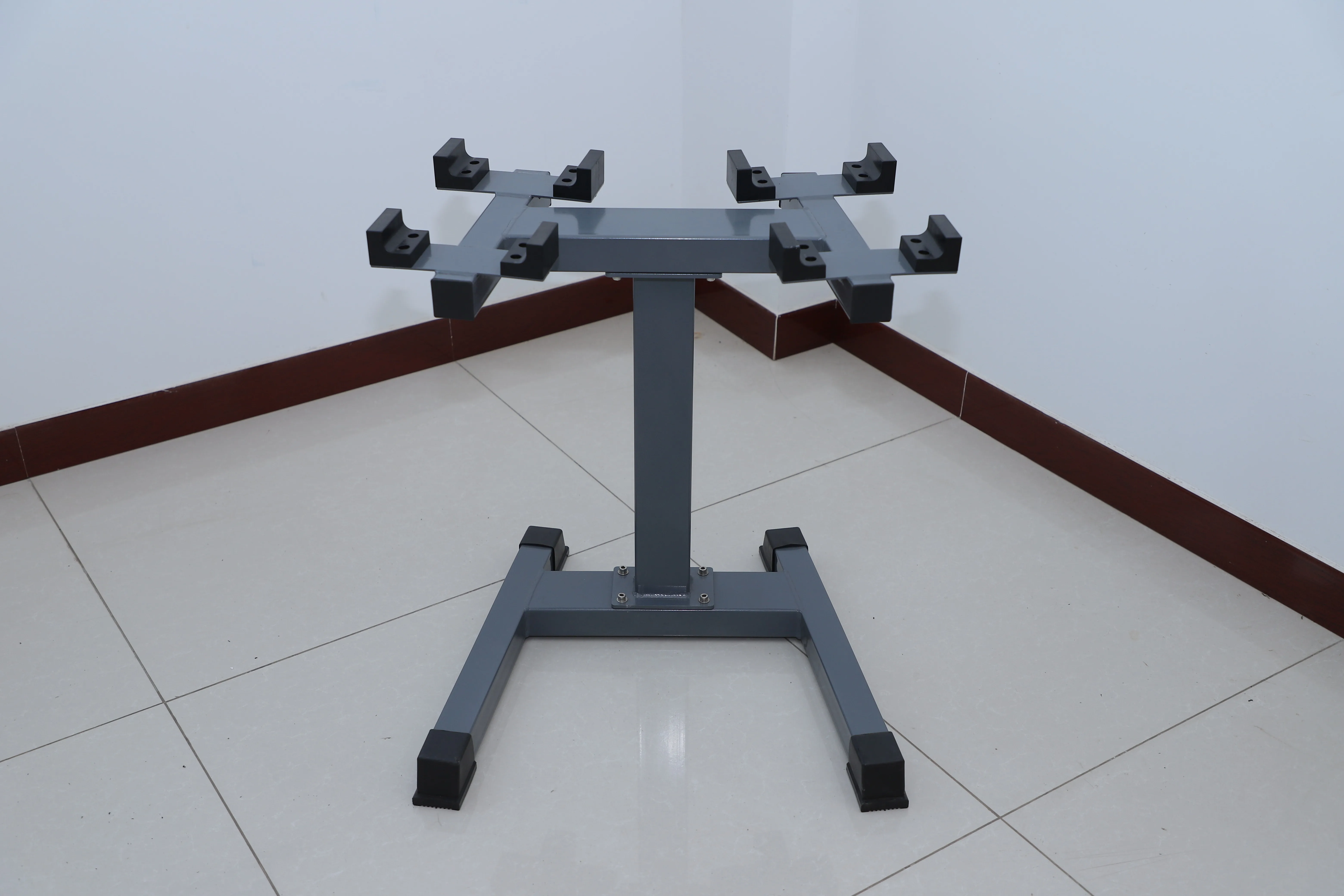 Hot sale octagonal adjustable dumbbell update stand dumbbell rack