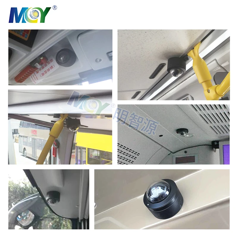 MCY MD5BR 6PIN RJ45 12V IP Network POE In Bus Dome Camera