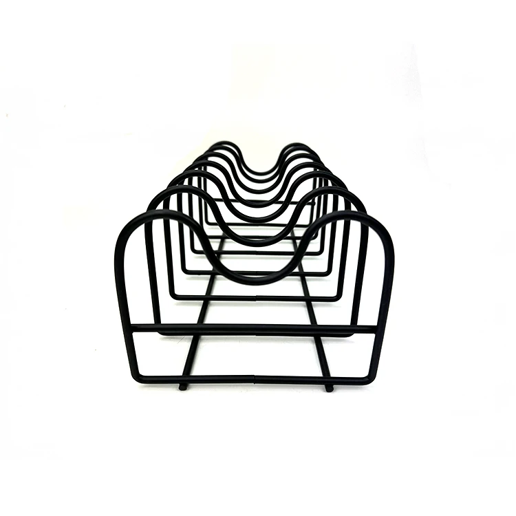 Kitchen Organizer Metal wire Powder Coated  Pot Lid Holder for Easy Storage