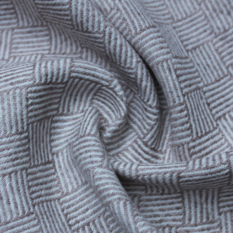 Оптовая продажа льняной хлопчатобумажной ткани, подходящей для наволочек, детских переносок, приятной для кожи и удобной окрашенной пряжи ткани