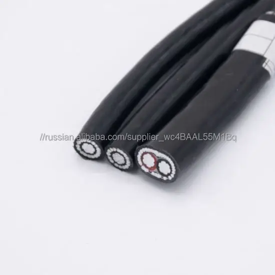 Горячая продажа заводская цена 2 * 2AWG + 2AWG медный проводник бронированный концентрический кабель