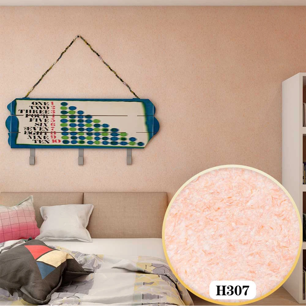 modern wall paint H7 silk plaster liquid  silk wall covering