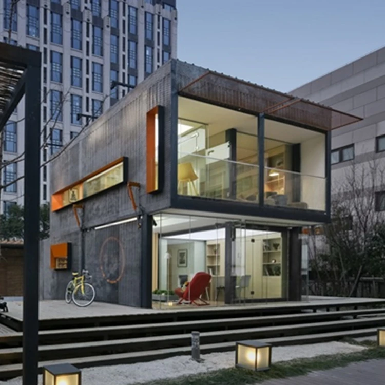 20 ft prefabricated cabin tiny homes villa economic house modified shipping container house