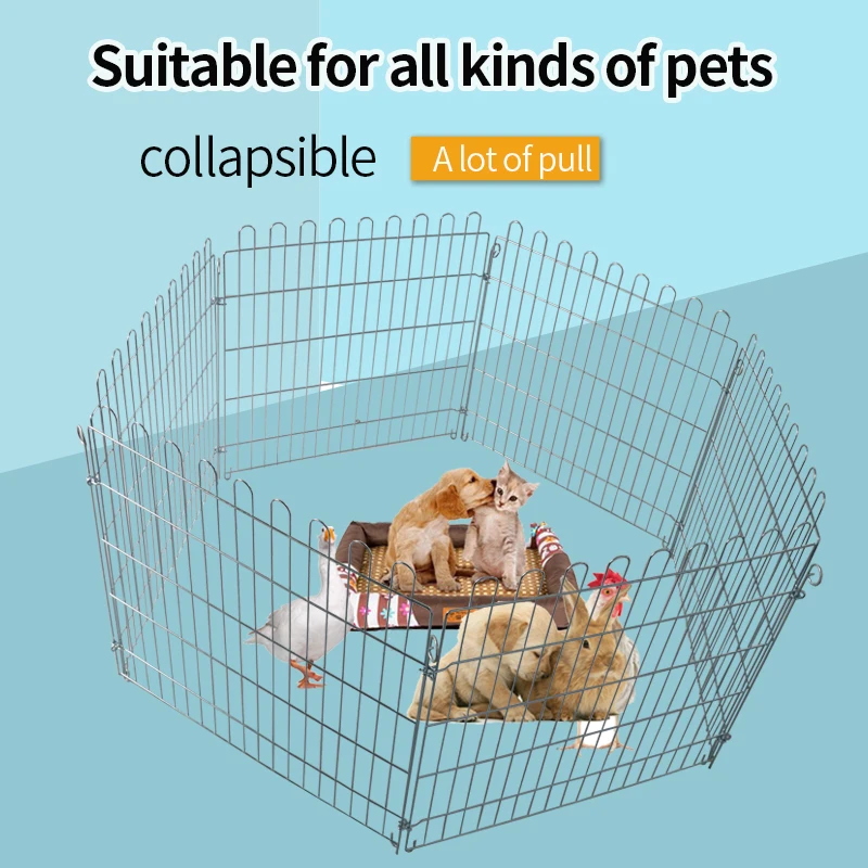Hot selling  durable iron wire pet cage  outdoor indoor dog cage new large wire playpen