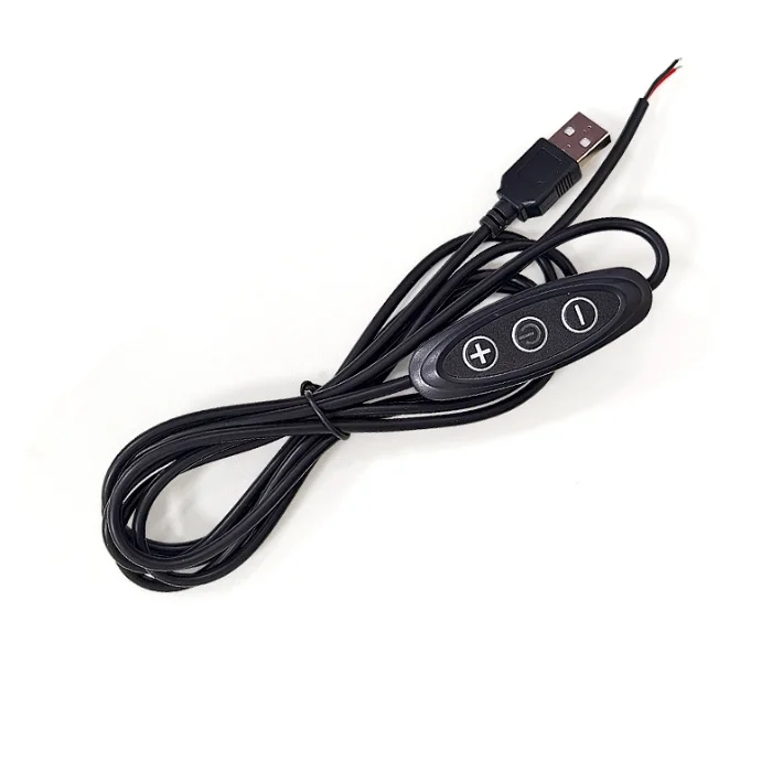 DC5V 2A USB Mini 3 клавиша яркость светодиодный Inline диммер для одноцветного светодиодного неонового света