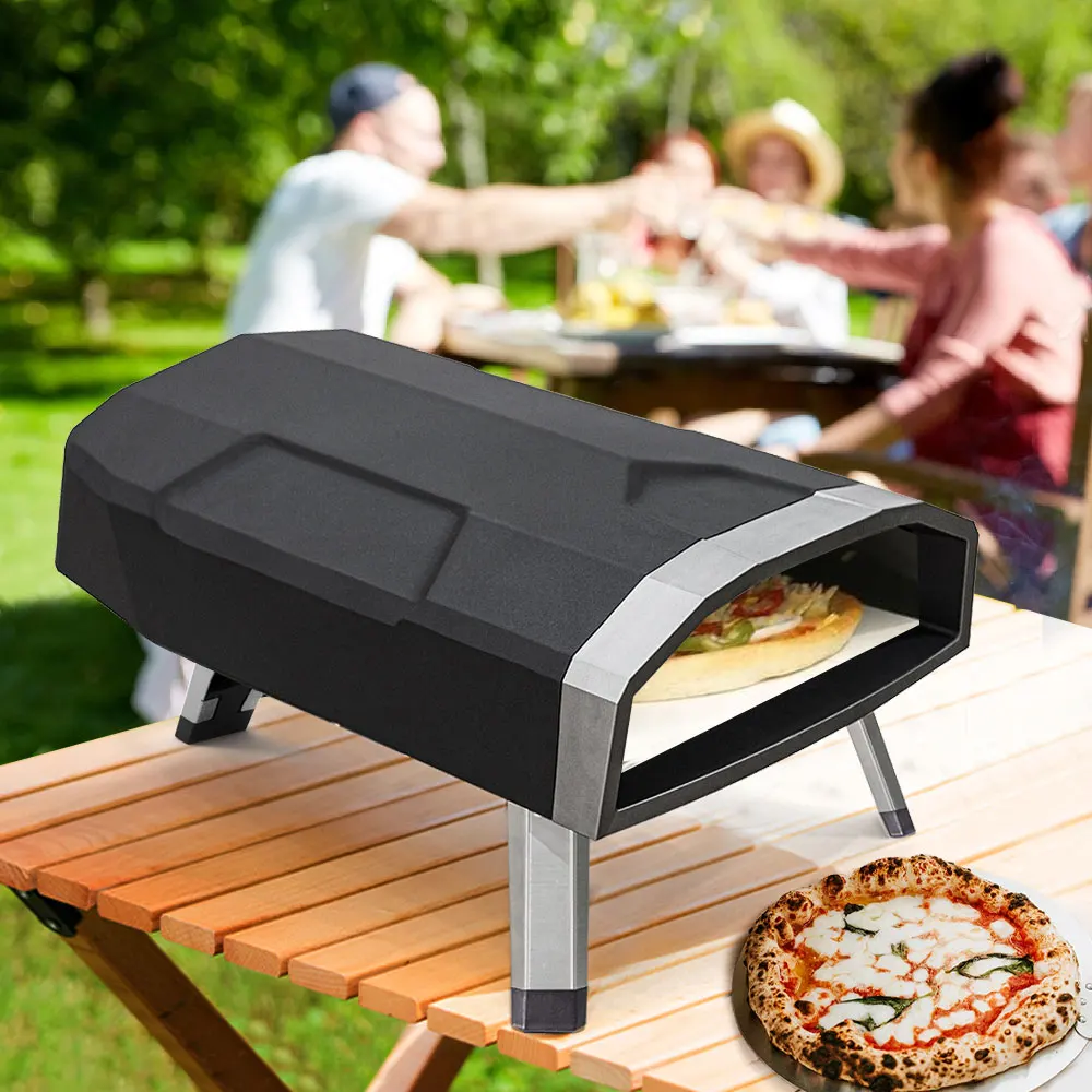 Garden Kitchen Built-in Pizza Stone Table Small Outdoor Gas Pizza Oven For Sale