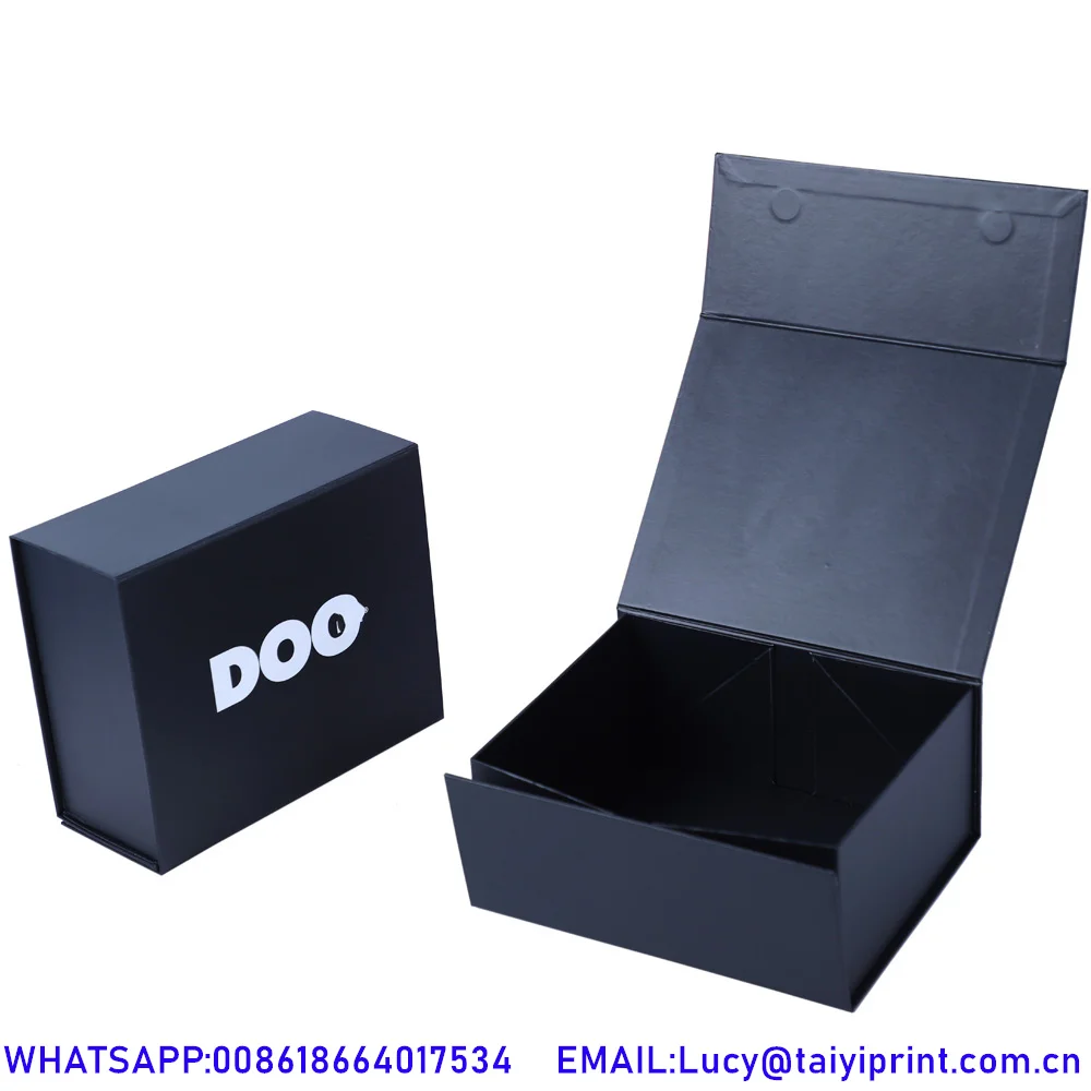 Gift Boxes Black Embossing Alibaba Empty Folding Magnetic Gift Boxes With Handle