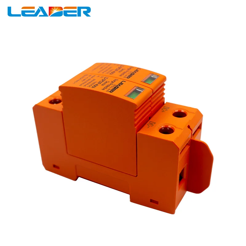 2P DC 1000V 20~40KA Din Rail Surge Protective Device House Solar PV System Arrester Surge Protector