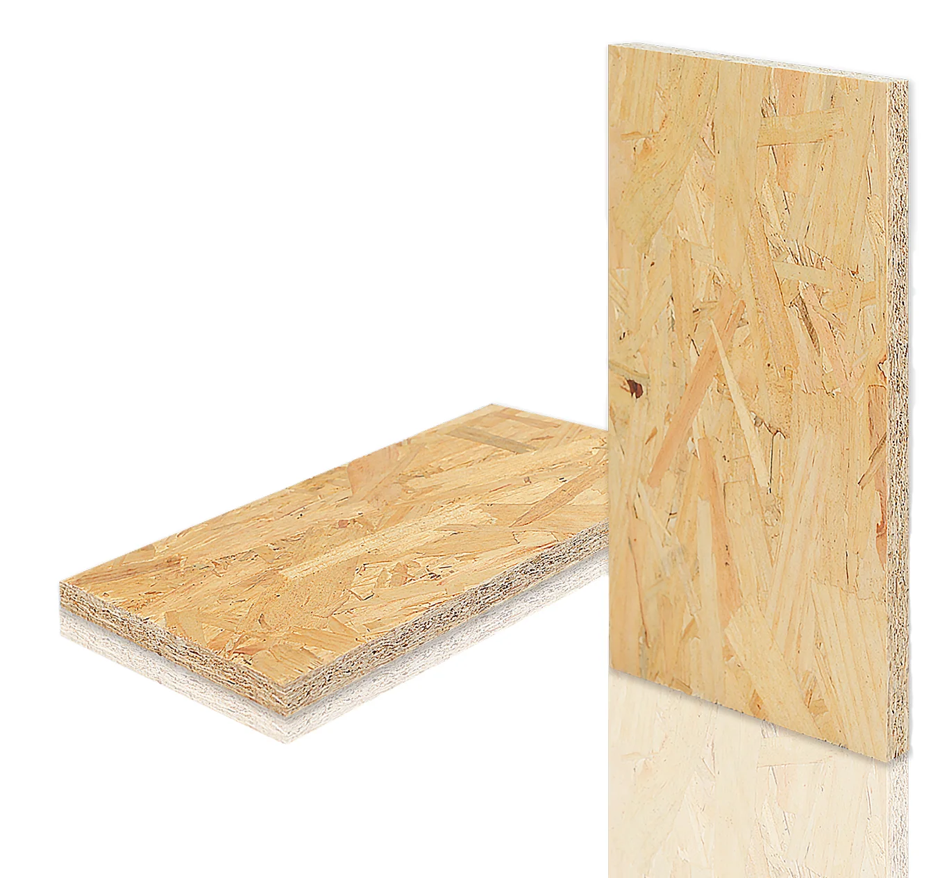 Hot Sale Furniture Construction Waterproof 3 Layer Structure 9~25mm Particle Osb Board