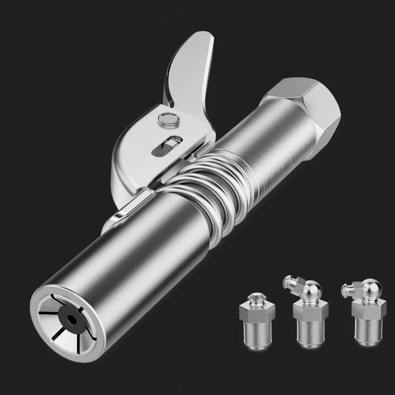 Durable Easy Press Six-lobed Locking Jaws Grease Gun Nozzle Tip Coupler used for Lubricant Injections