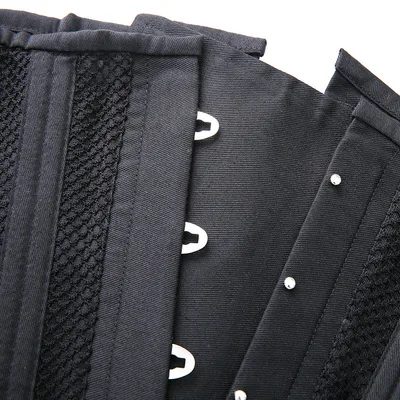 MOQ 1pc Plus Size 24 Steel Boned Corset Short Breathable Mesh Waist Trainer Cincher Underbust Gothic Corsets