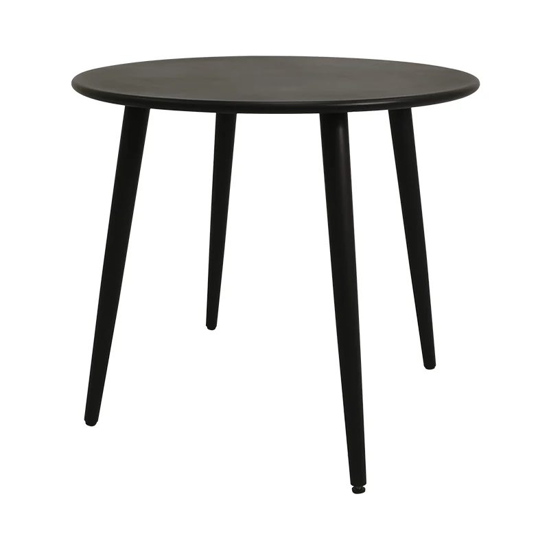 Factory direct sales outdoor leisure waterproof carbon steel round table outdoor furniture waterproof round table