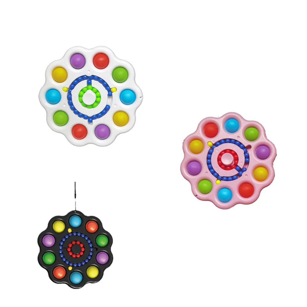Best Selling Magic Dish Children Simple Dimple finger cube New Push Toy Bubble flying Fidget Spinner