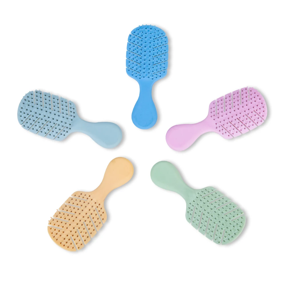 Factory Sale Custom Logo Private Label Cushion Mini Paddle Brush