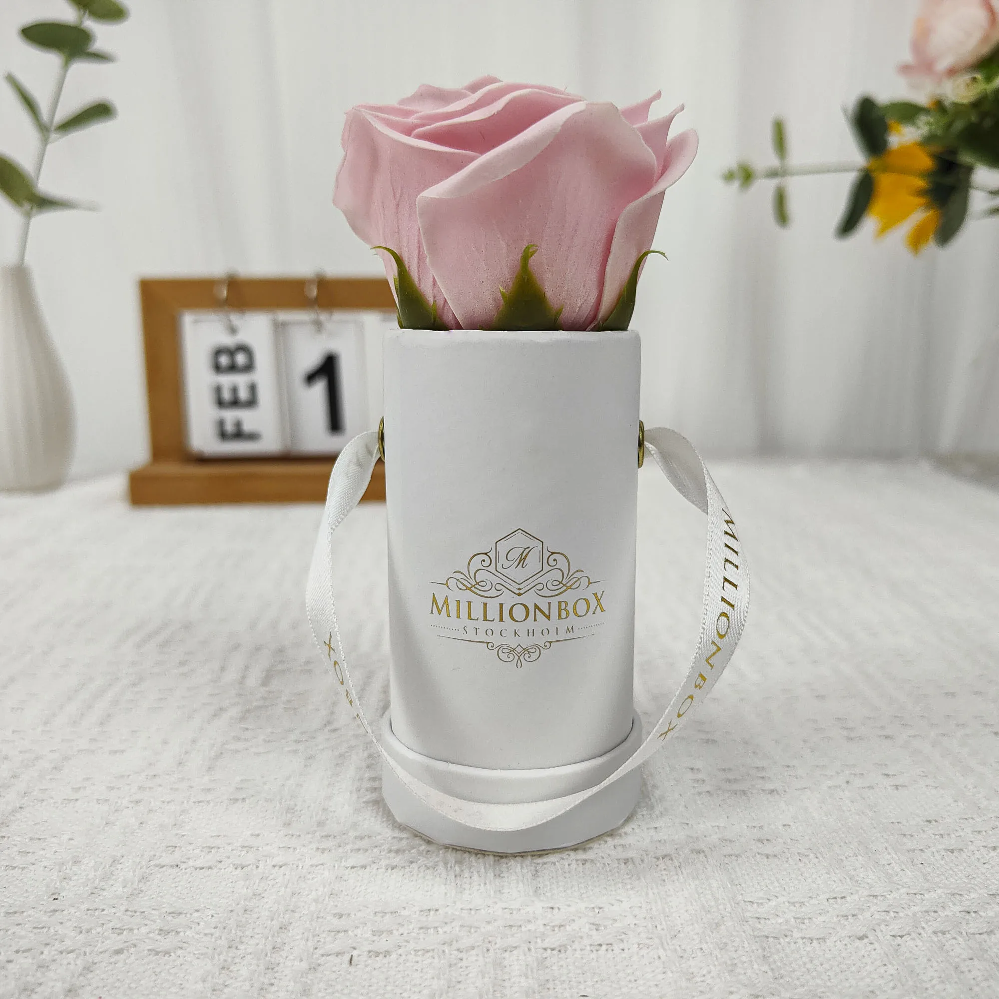 Best Price Unique Design Little Storage Single Rose Arrangement Tube Flower Boxes For Wedding Decoration