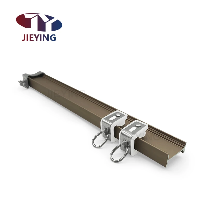 Jieying Thickened Aluminum Alloy Curtain Poles Flexible Bendable Curtain Track ceiling Curtain Rail System