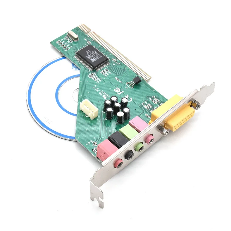 4 1 каналов объемный 3D ПК PCI XP/7/8/10 звуковая аудиокарта с игровым миди-портом Звуковая карта для