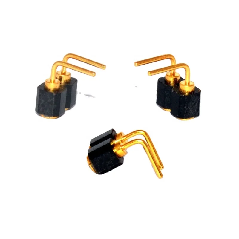 Loaded Contact Pins Single Row 2pin Bending Pogo Pin Connector,spring