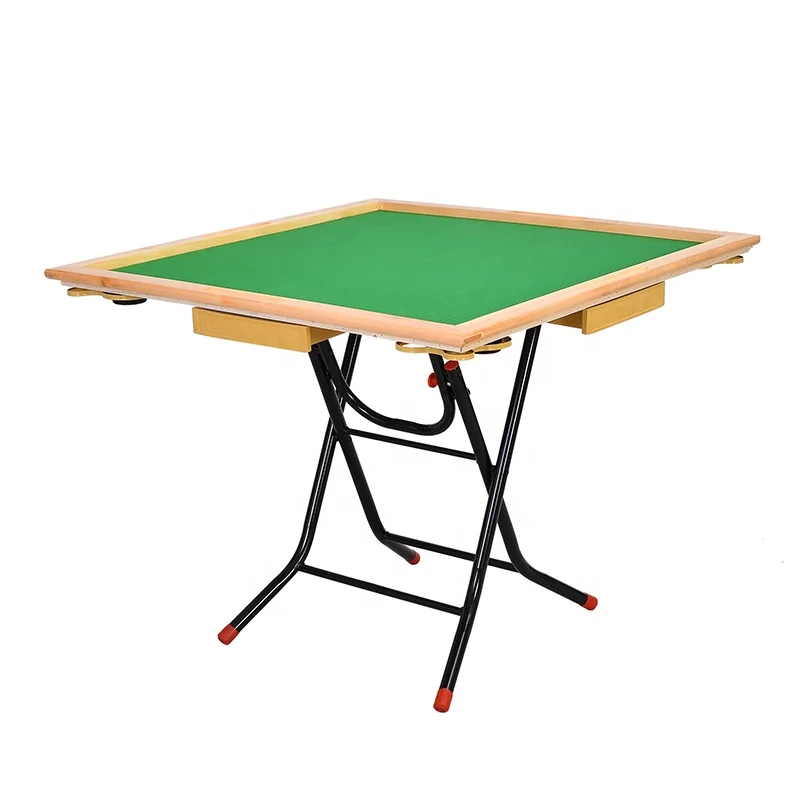 Cheap Wooden Mahjong Table Portable Folding Plastic Manual Mahjong Table