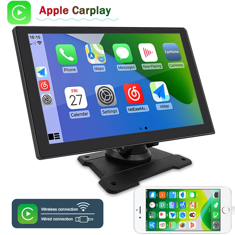 Car Mp5 Player 2.5D Touch Screen Car Radio Dvd Player Universal Navigation Portable Wireless Carplay