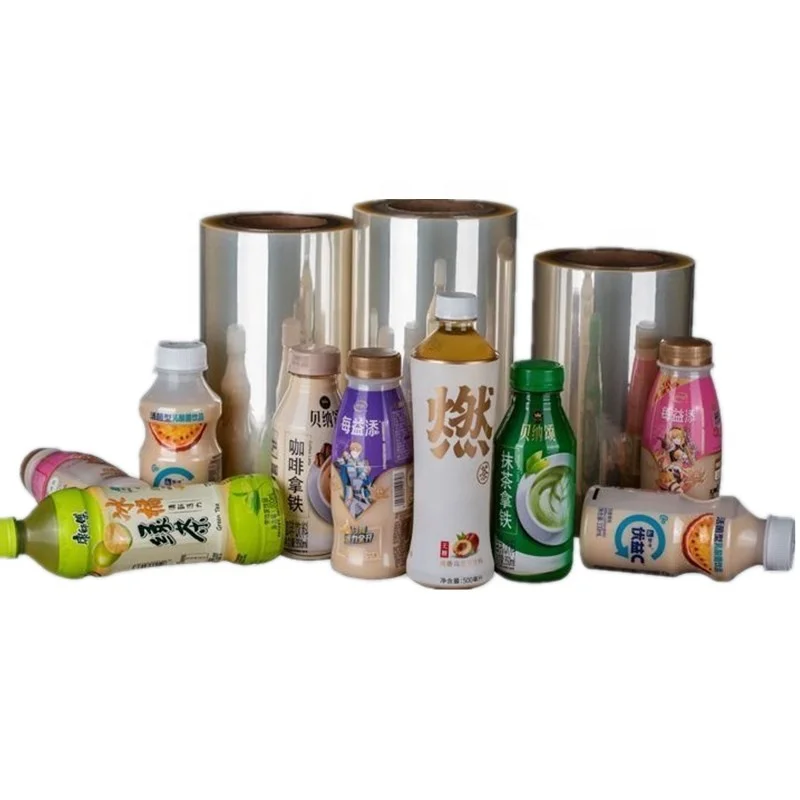 High Quality Clear Plain / Colored PVC Heat Shrink Film for Label Use