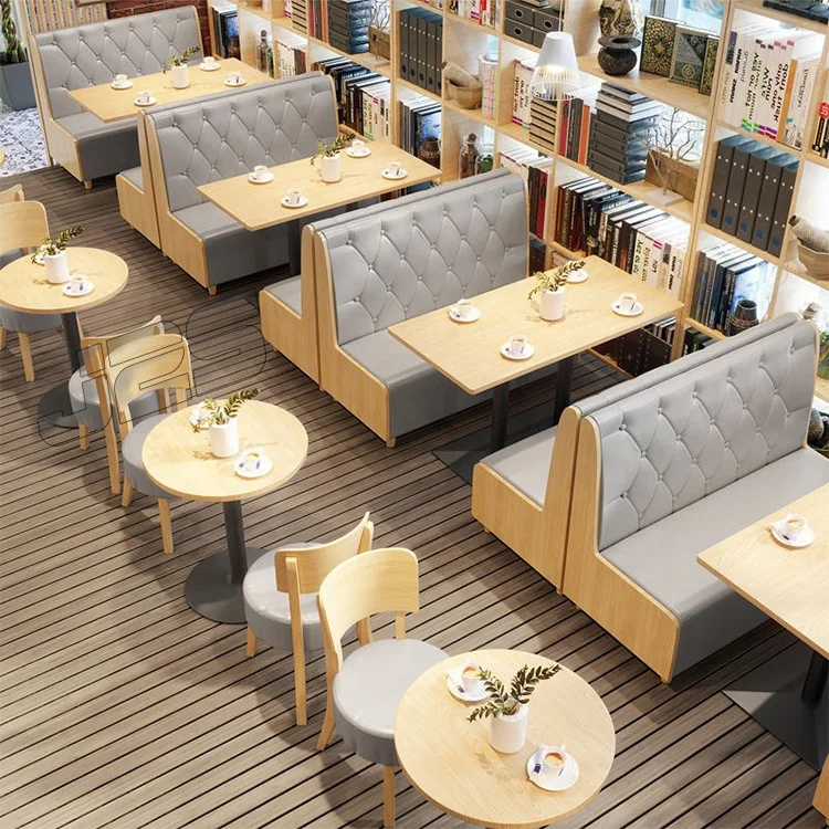 Modern luxury restaurant booths for sale cafe table and chairs vintage sofa booth