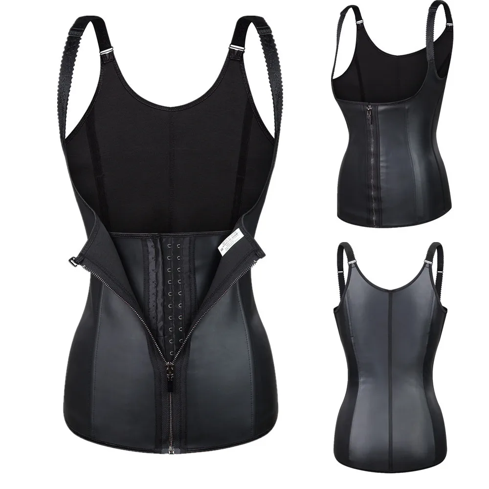 Adjustable Cincher Zipper Corset Training Vest High Quality Body Shaper Slimming Latex Waist Trainer for  Women