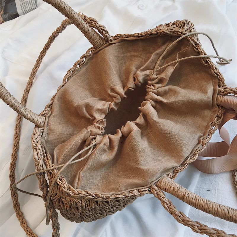 straw knitted beach crossbody clutch bag women wholesale tote summer beach bag straw woven handbags ladies wholesale