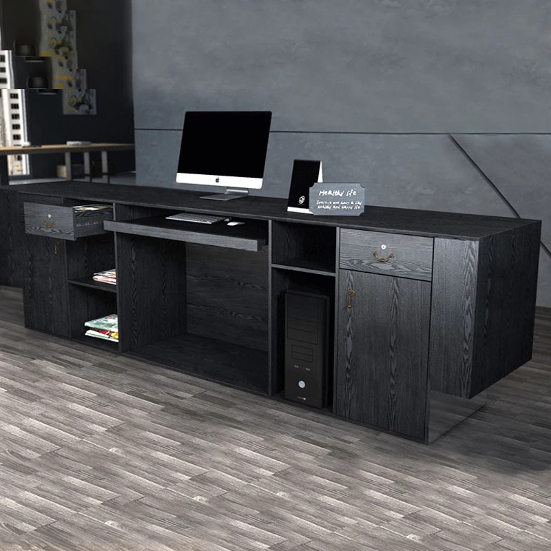 Vintage Industrial Style Company Front Desk Reception Desk Dance Room Beauty Salon Bar Counter Clothing Store Cashier Desk