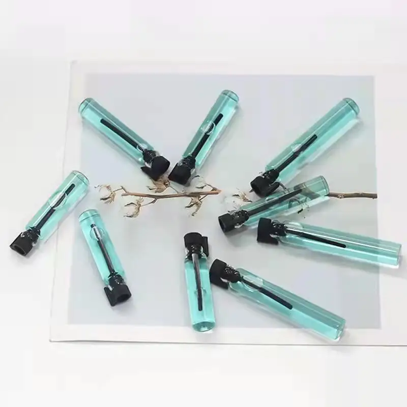 1ml 2ml 3ml Empty Perfume Sample Vials with Plastic Stick Black Small Tester Perfume Vials