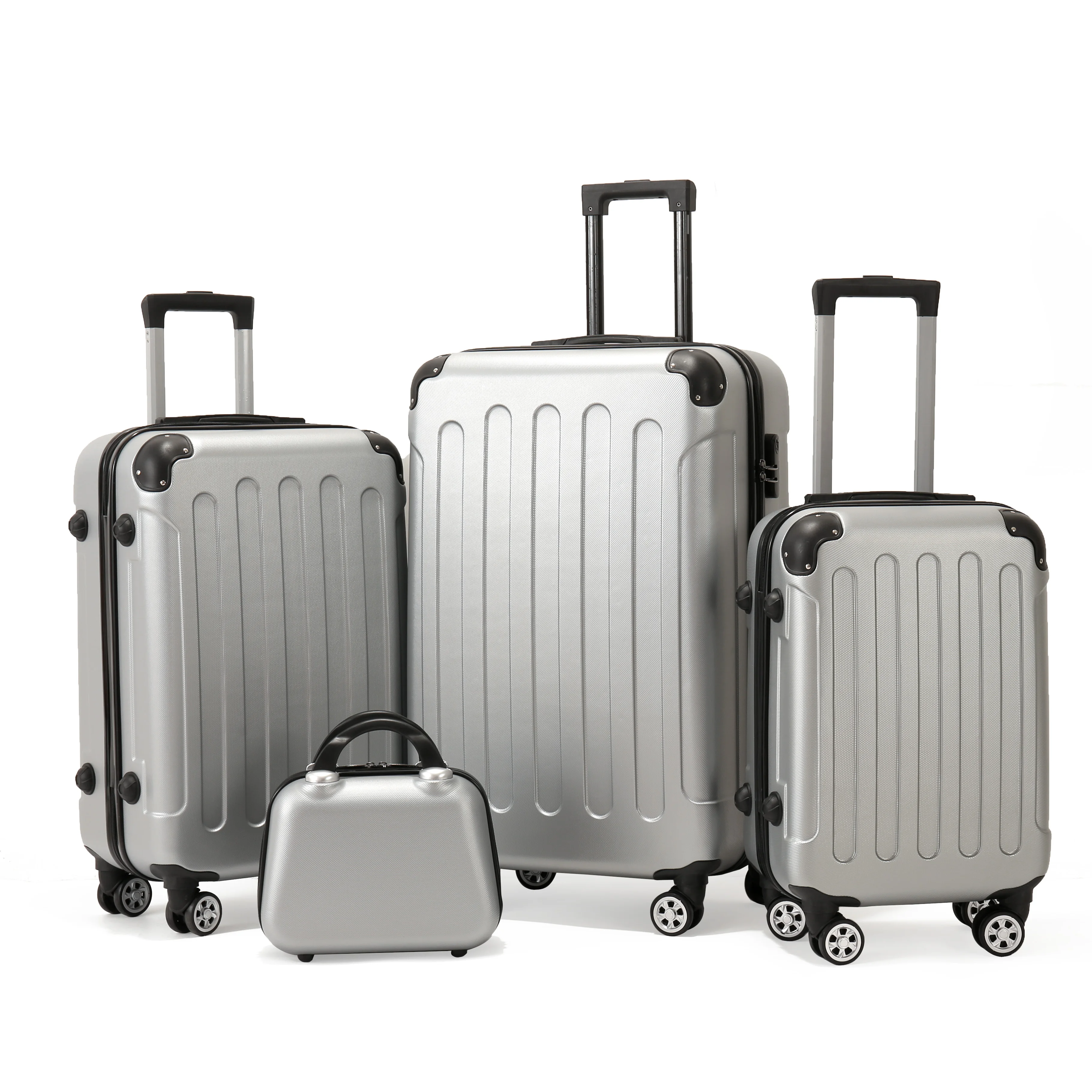 High Quality Travel Trolley Bag Hard Case 100% Polypropylene PP Suitcase metal frame luggage