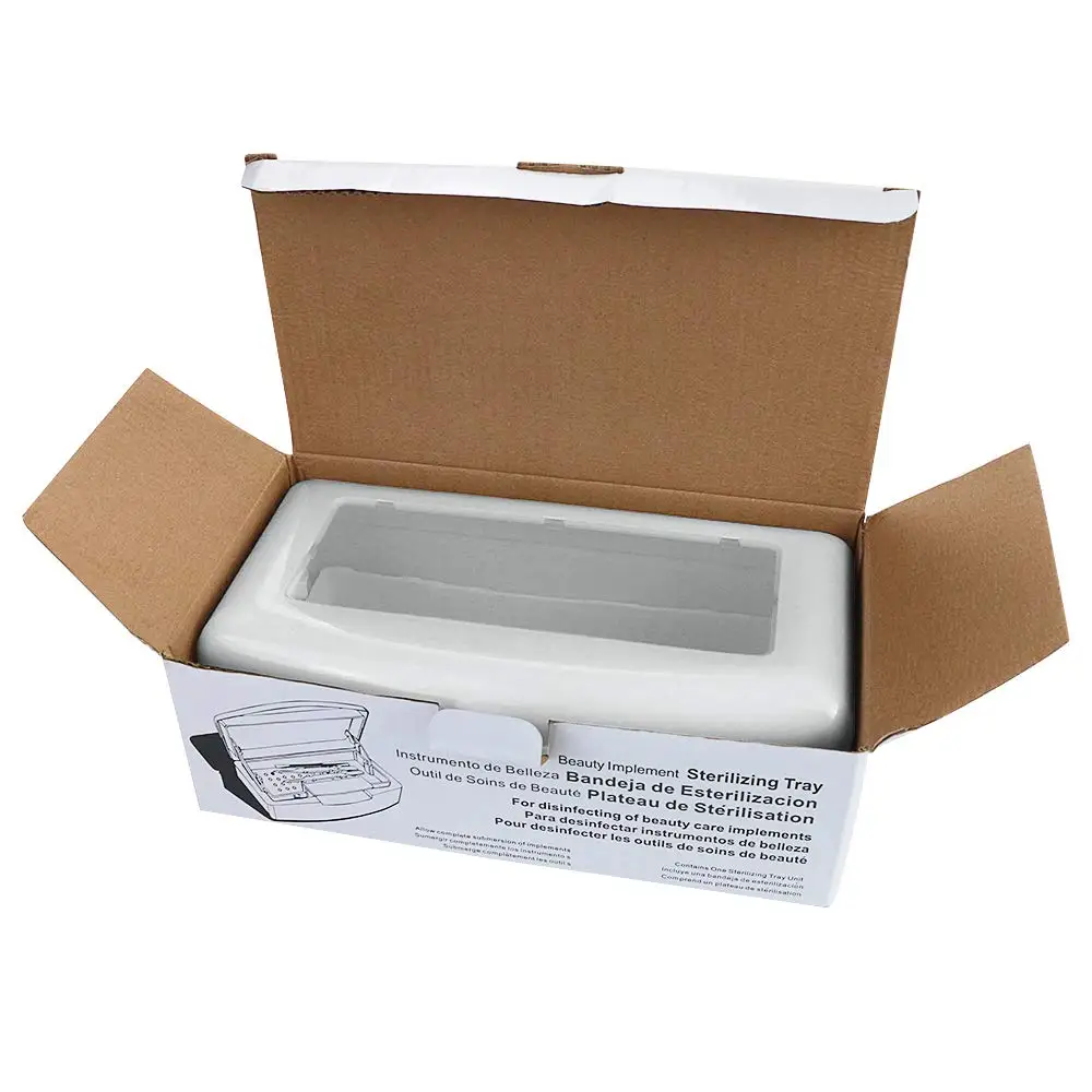Plastic Nail Clean Sterilizer Box Manicure Nails Art Sterilizer Box for Nails, Tweezer or other Tools