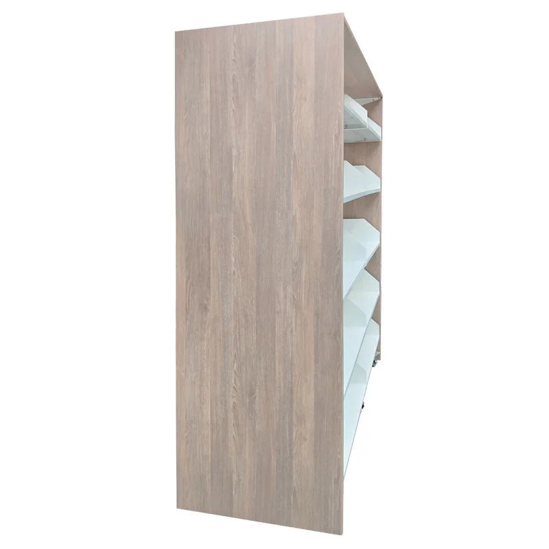 Modern Iron Wooden Bookshelf High Quality Movable School Bookshelf