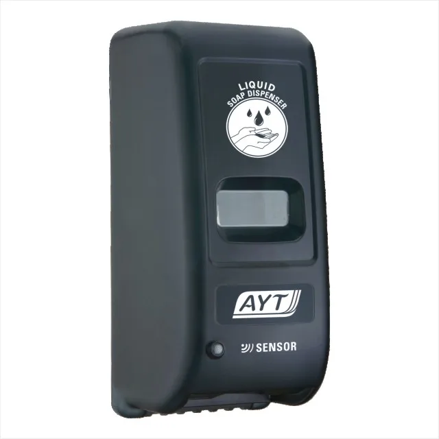 Industrial 1000ml cartridge black color sensor electric touch free soap dispenser automatic