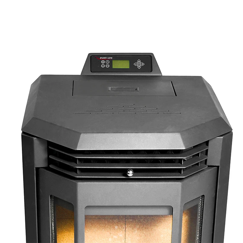 High-end Houses Living Room Electric Exhaust Fan Wood Pellet Burning Stove China