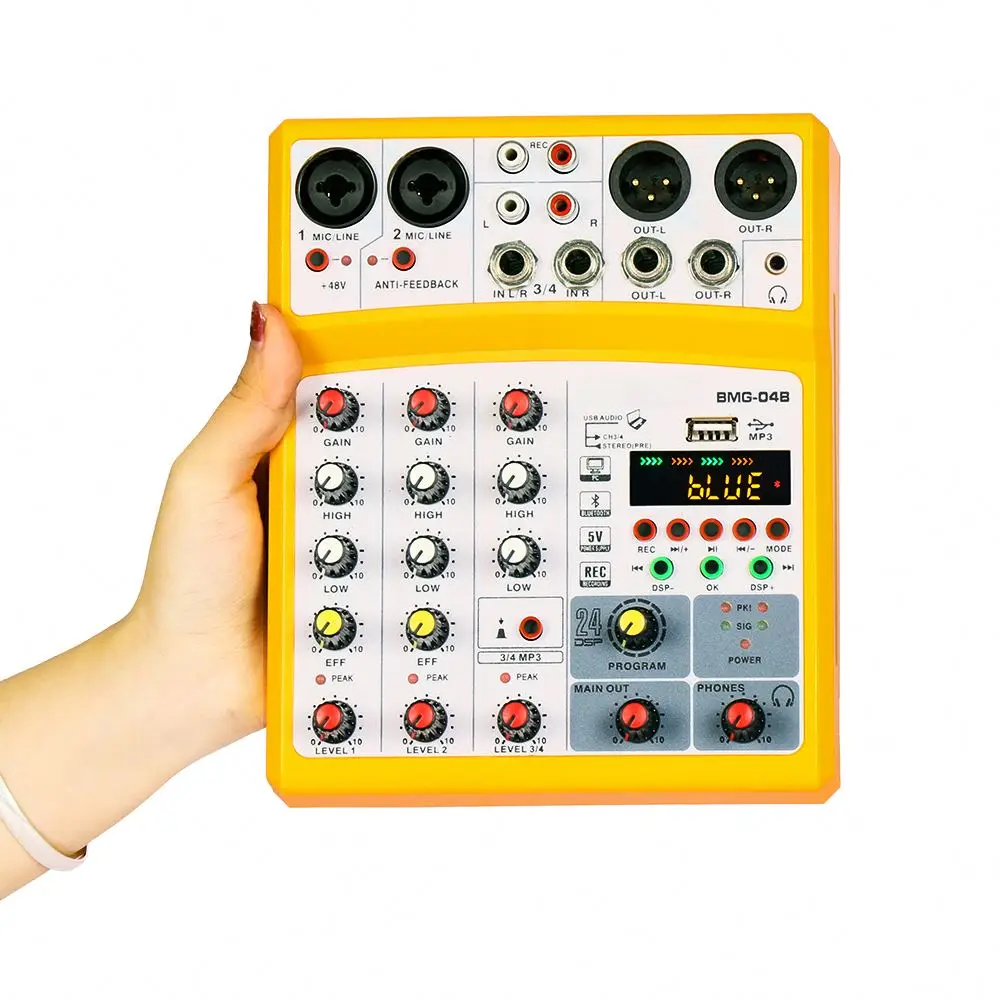 Пластиковый аудио Dj микшер Сделано в Китае