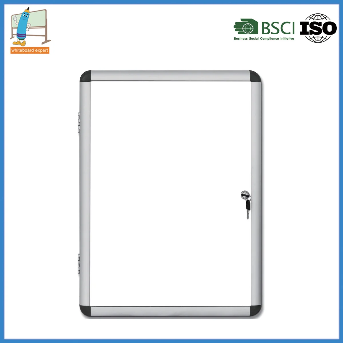 Manufacturer Combination Bulletin Board Displays Case Outdoor Enclosed Magnetic Whiteboard