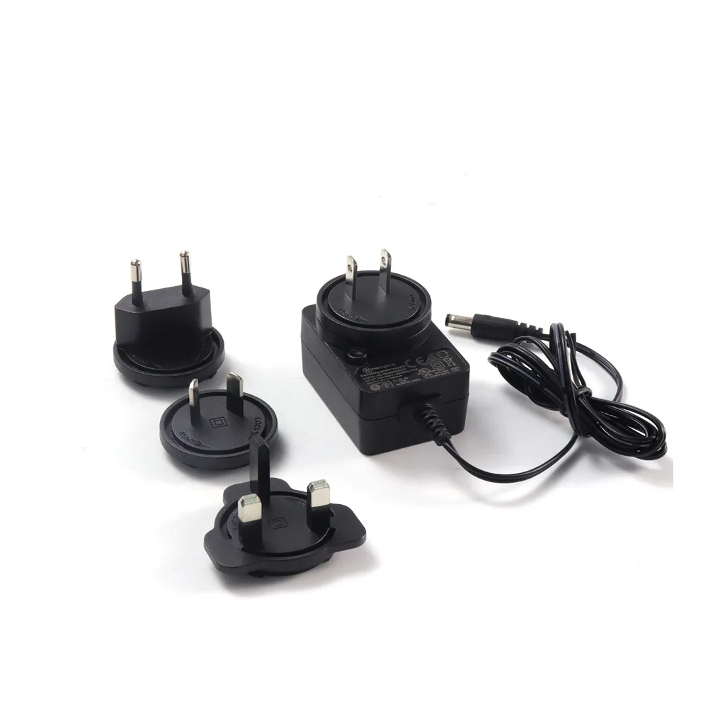 12В 1A Сменные стены Plug AC DC адаптеры питания с UL CE PSE SAA FCC GS