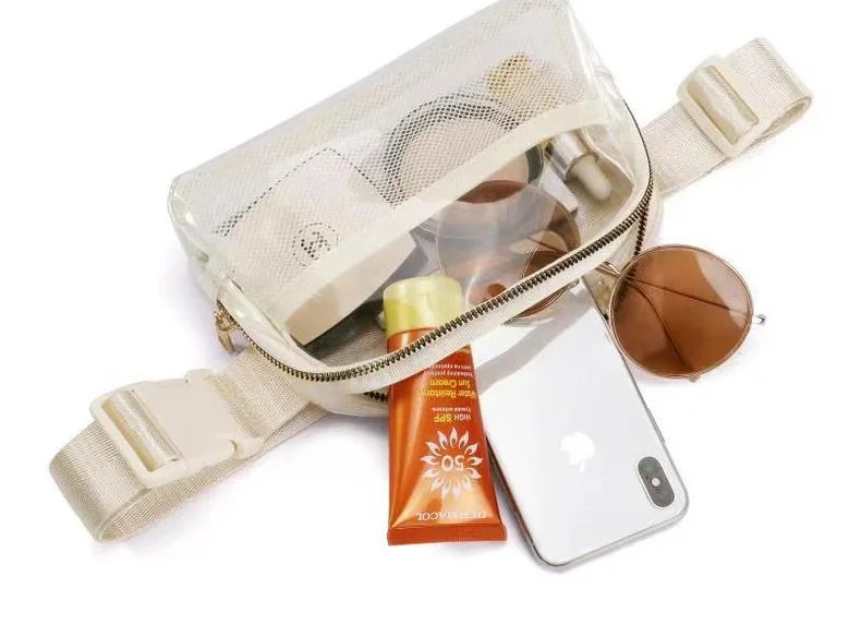 Transparent Clear Fanny Pack Stadium Approved Waist TPU Sports Crossbody Anywhere Belt Bag Chest