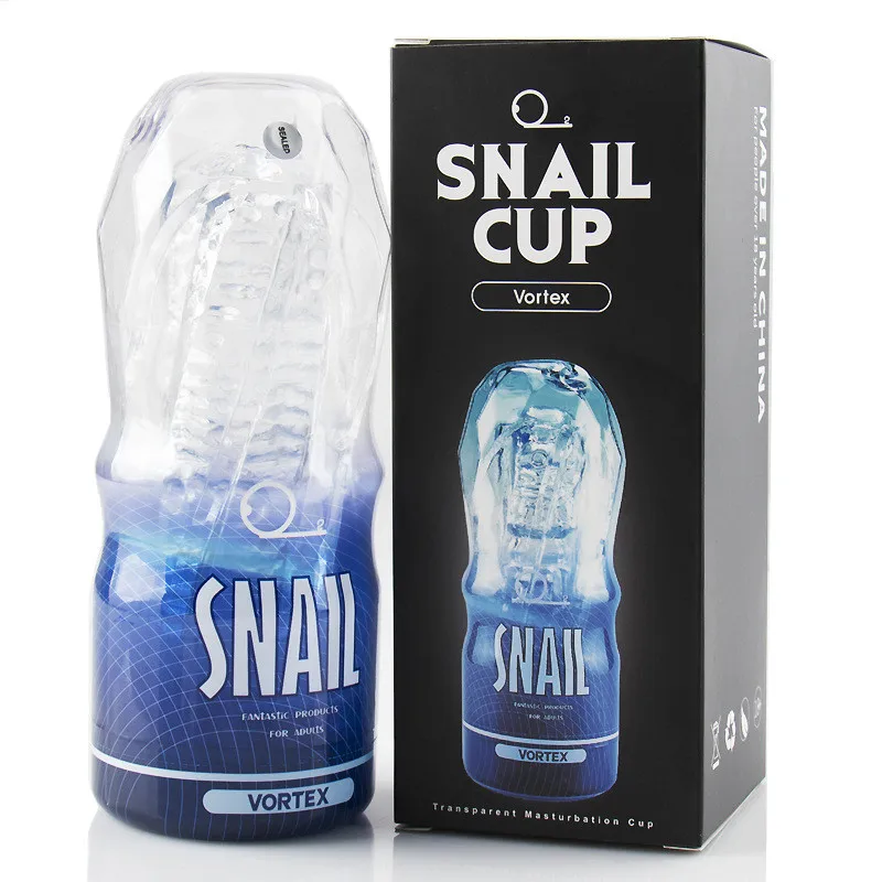 Big Ass Doll Sex Toys For Men Snail Transparent Aircraft Cup Pussy Masturbation Adult Sex Products Toys Male Penile Exercise Dev 16
