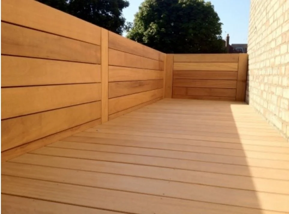 wholesale Pregroove golden teak timber decking