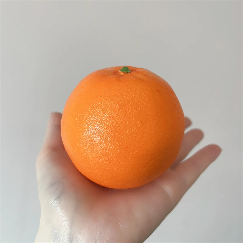 Wholesale Hot Kitchen Decoration Foam Material Artificial Orange Fruits For Teaching Photography Props