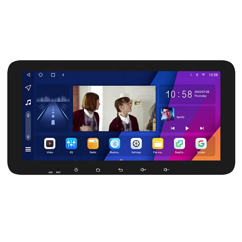 10.33 inch ultra thin  car Android multimedia Player with RDS DSP