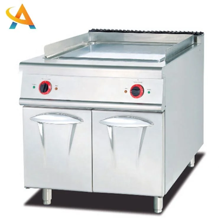 Коммерческая настольная электрическая плита для блинов Teppanyaki BBQ полностью плоская гриль газовая науглерожильная печь