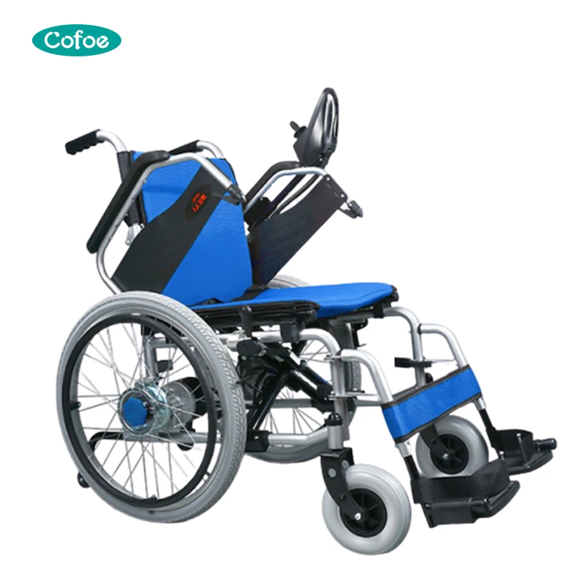 Алюминиевая электрическая инвалидная коляска с задним колесом 22 дюйма