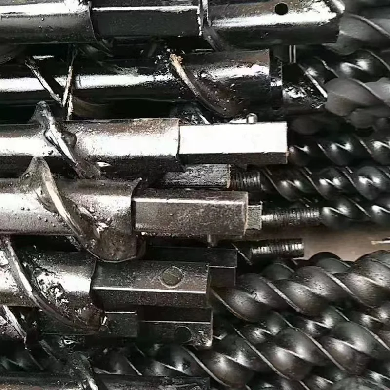 Geological exploration auger drilling pipe for mining soil core sampling spiral drill rod matched