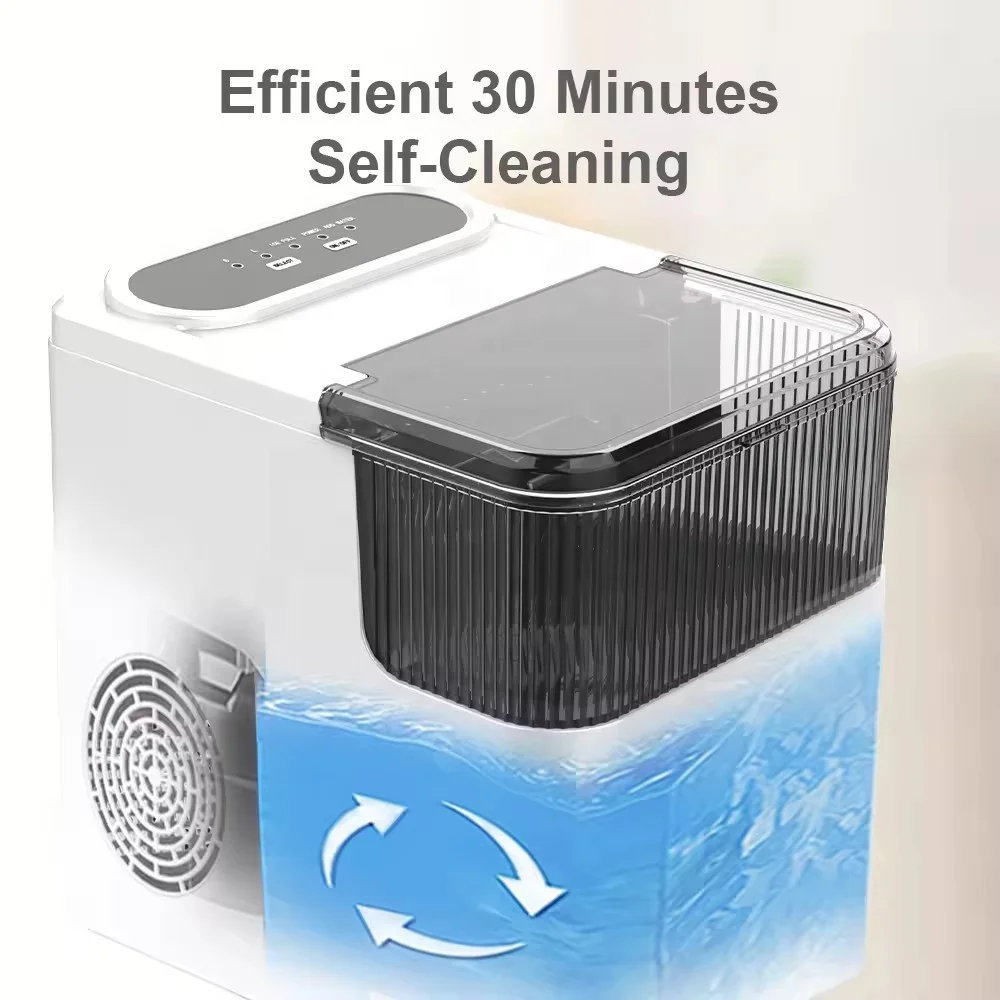 Home Ice Maker machine Automatic Household Mini Portable Ice Maker  Freestanding Automatic Liquid Freezer Ice Generator