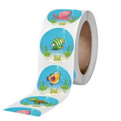 Animal Children Cartoon Reward Stickers Customized Self Adhesive Paper Sticker For Children Books