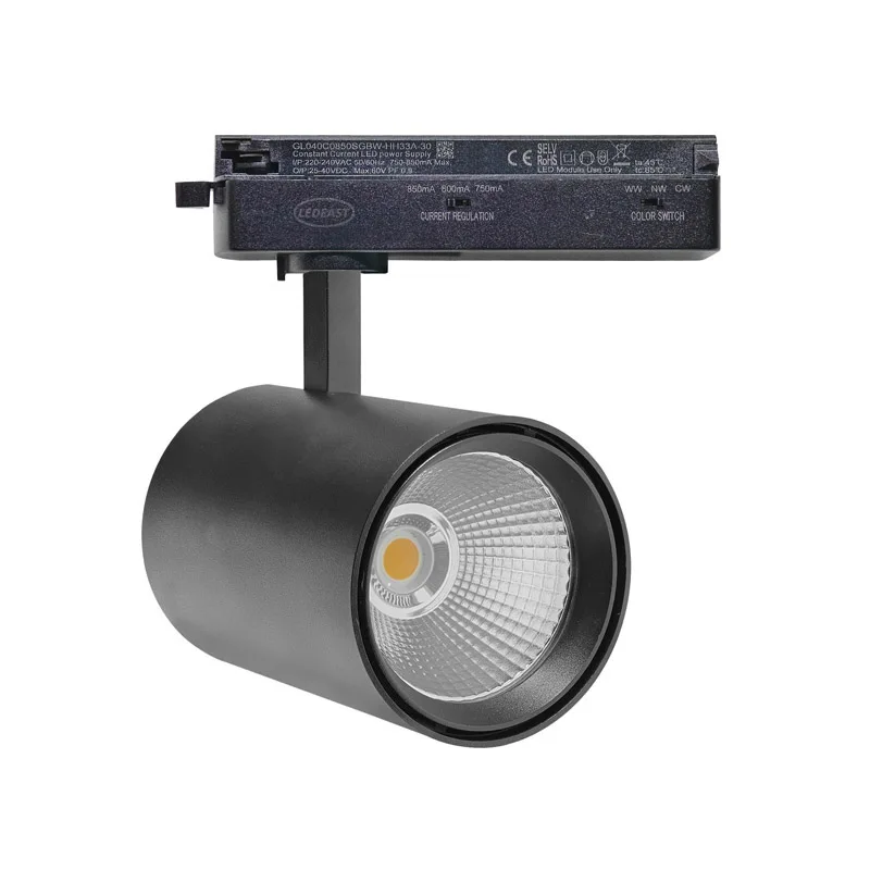 LEDEAST TL26-RF Customizable AC100-240V 2 Wire 3 Wire 4 Wire Track Light Adapter Dip Switch CW Tunable LED Track Light